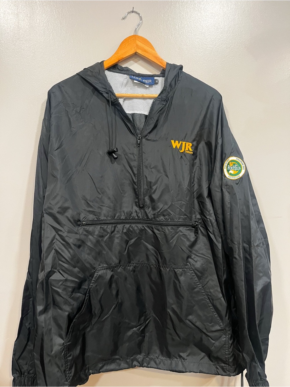 WJR 760 Detroit Radio AM Memorabilia Windbreaker Jacket Vintage golf